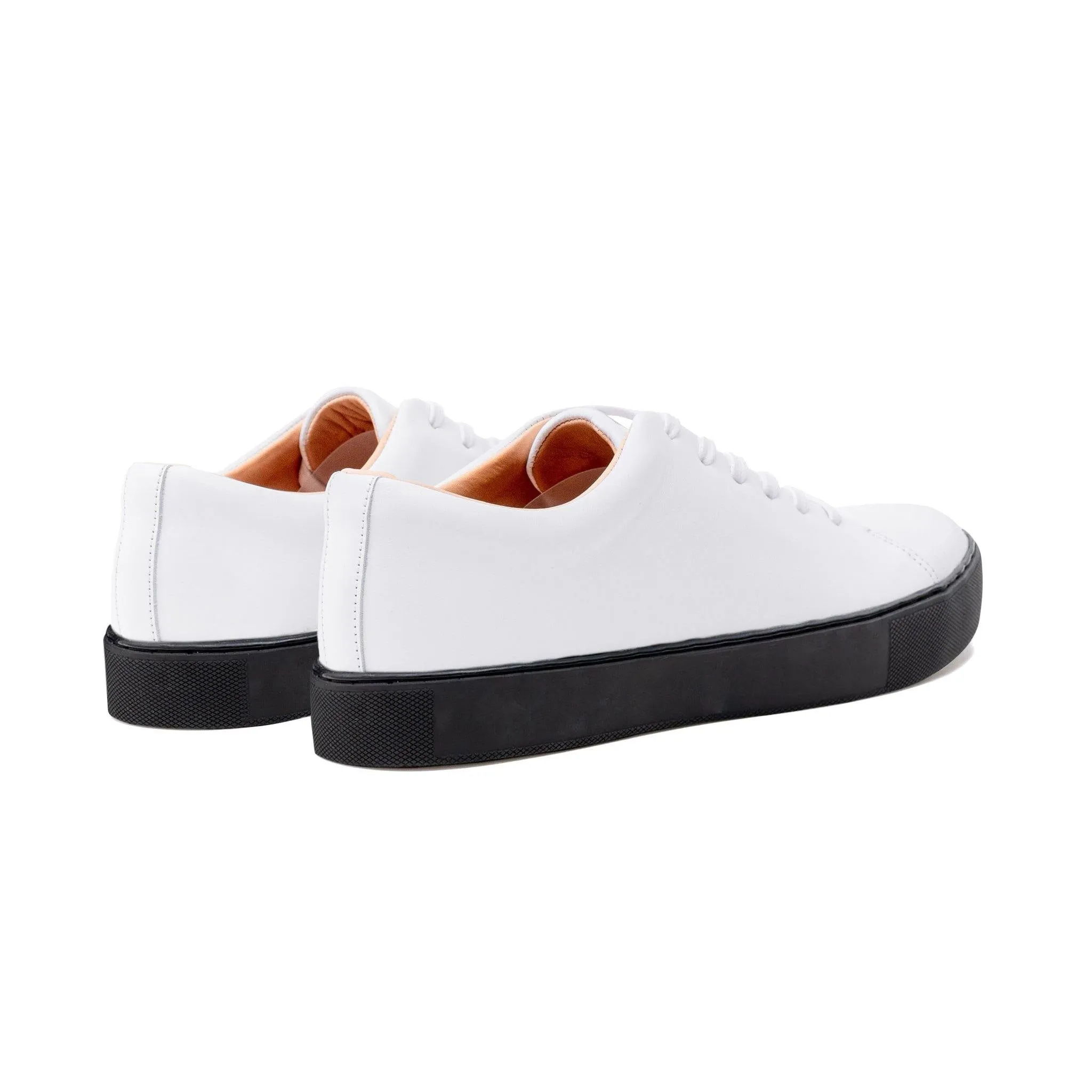 Abington Toe Cap - All White Calf