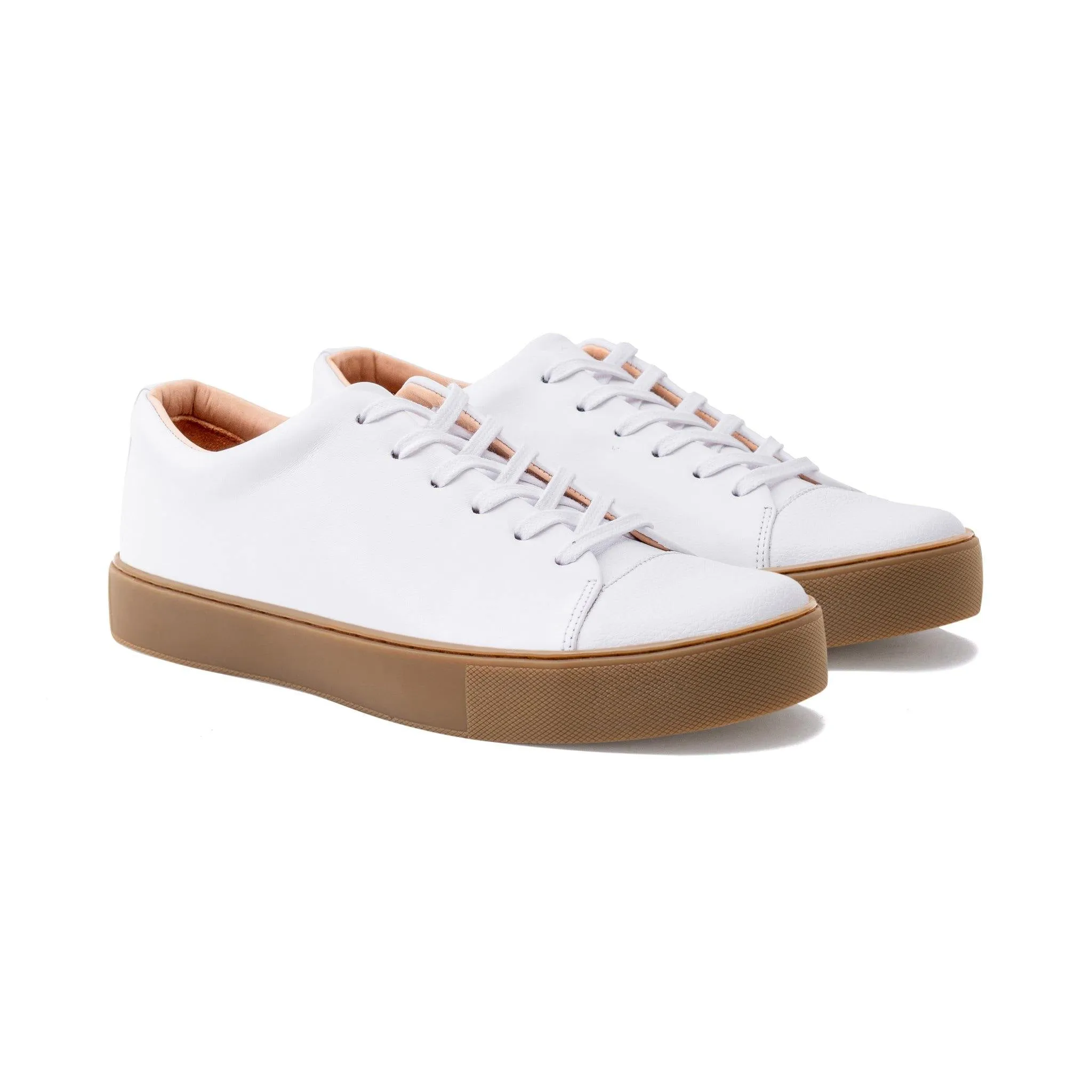 Abington Toe Cap - All White Calf