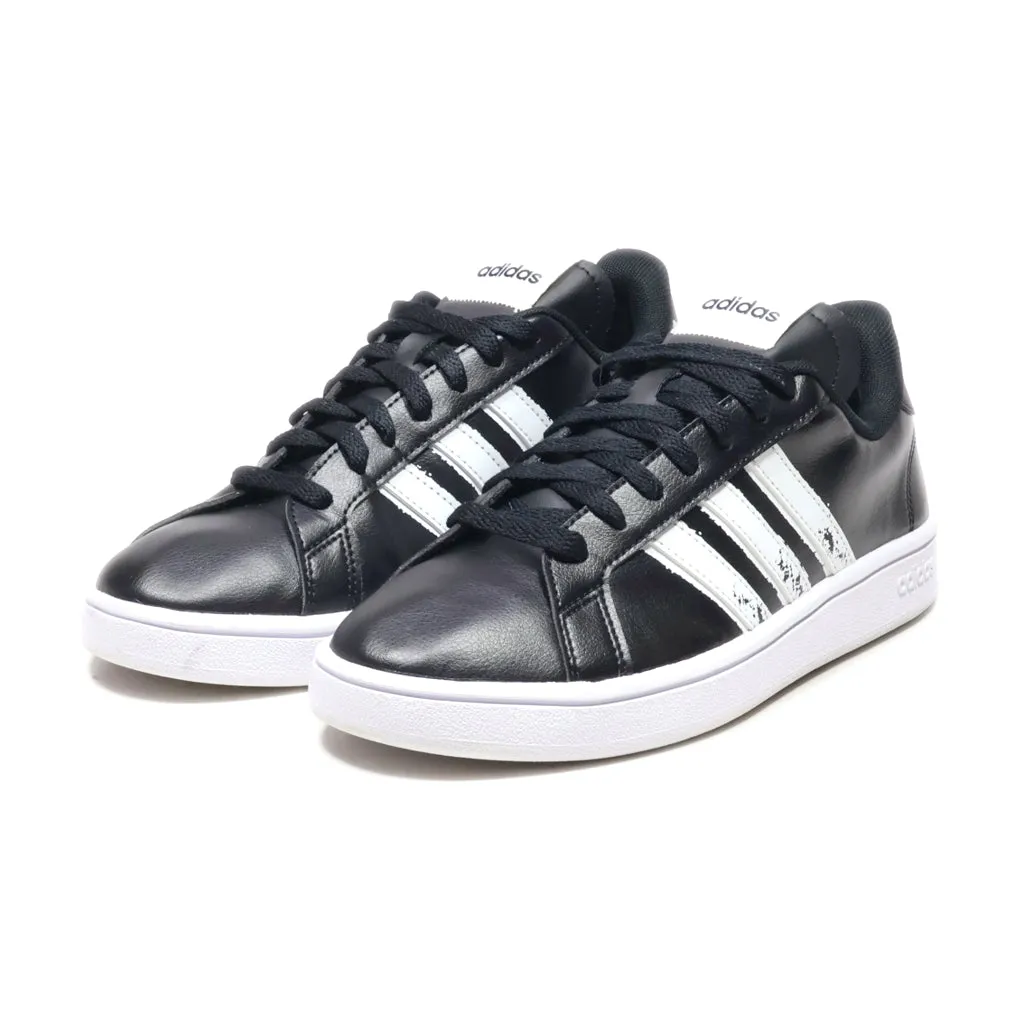 Adidas Grand Court Base 2.0 Low-Top Sneakers Leather Black Colour For Men