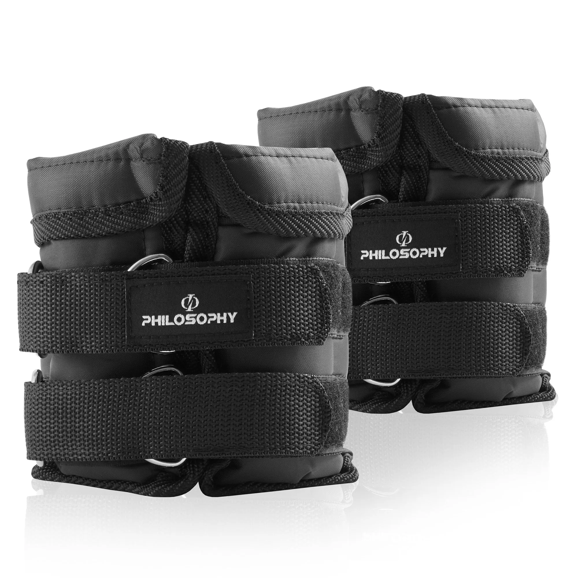 Adjustable Ankle Wrist Weights Pair,  Set with Removable Weights