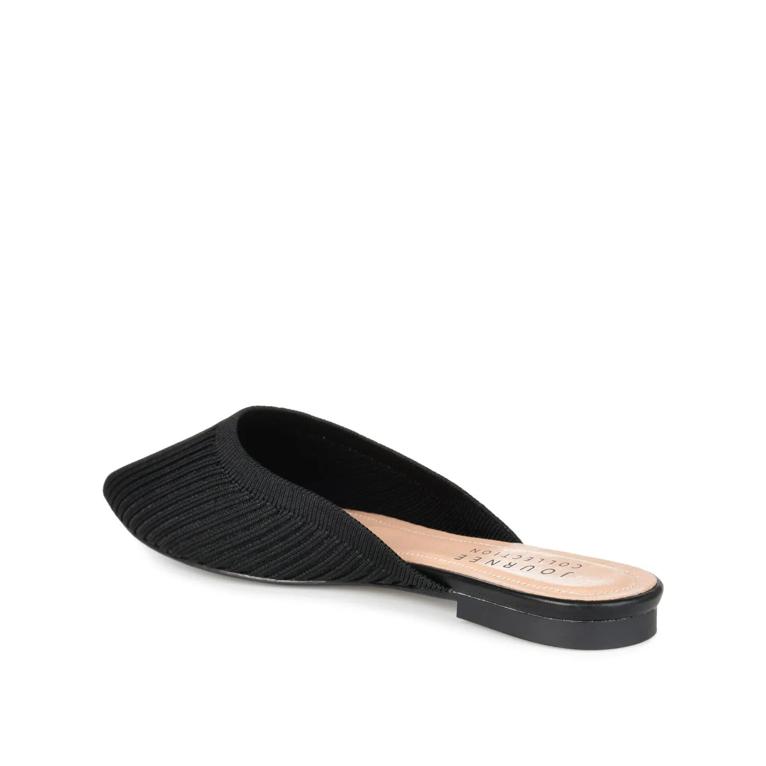 ANIEE MULE FLATS IN BASIC KNIT FABRIC