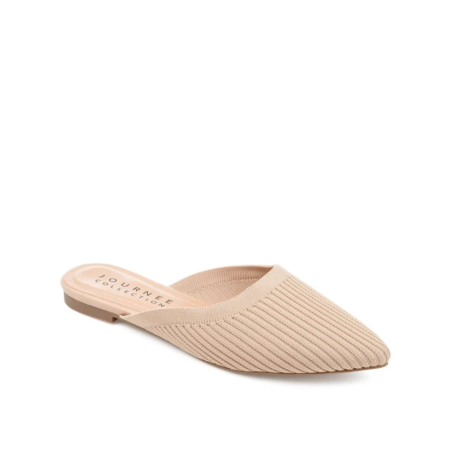 ANIEE MULE FLATS IN BASIC KNIT FABRIC