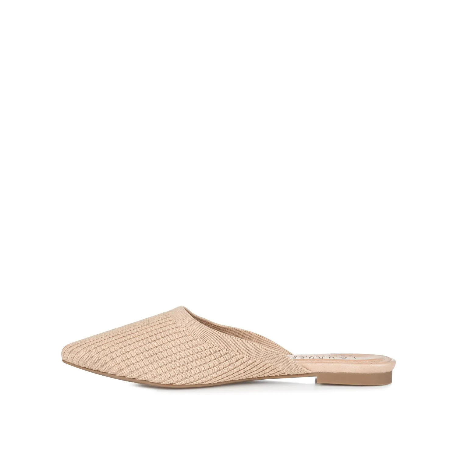 ANIEE MULE FLATS IN BASIC KNIT FABRIC