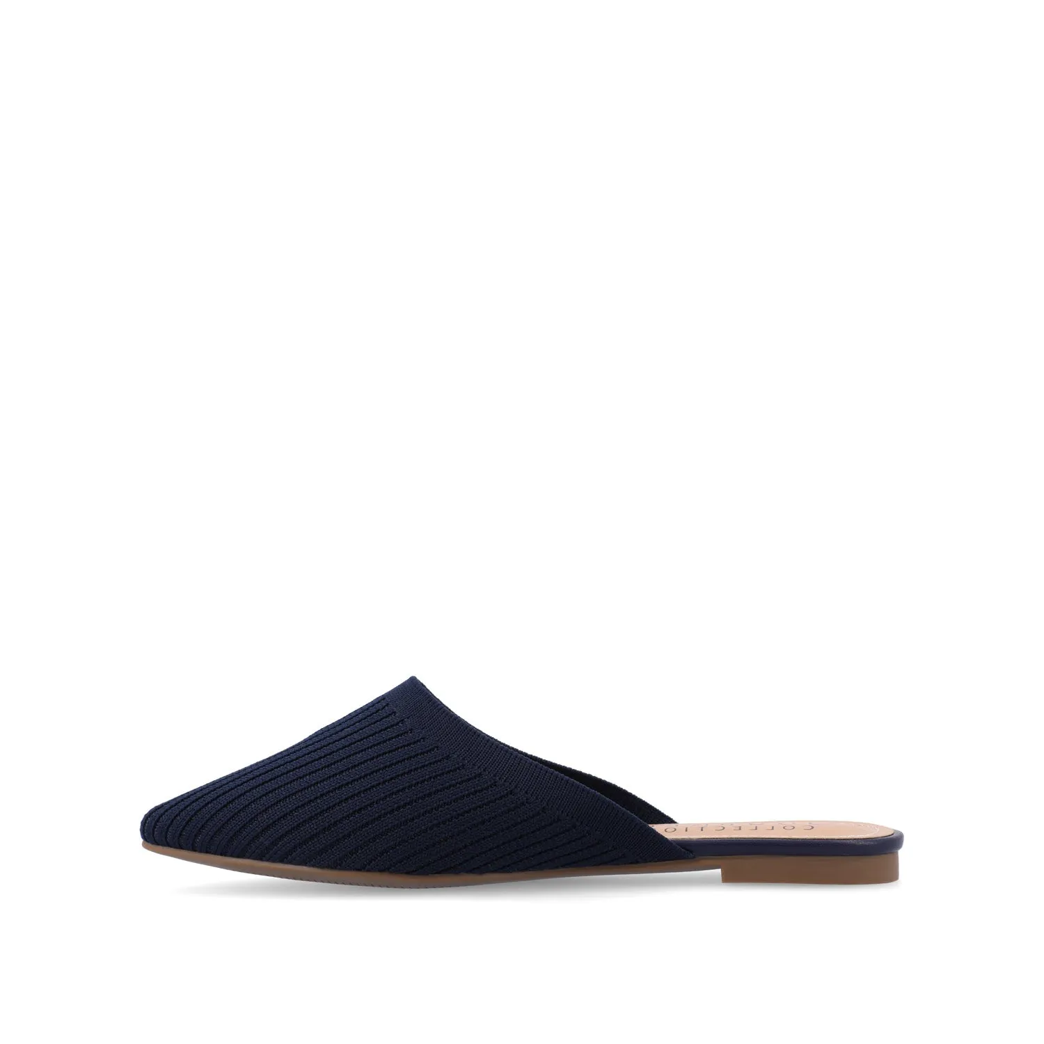 ANIEE MULE FLATS IN BASIC KNIT FABRIC