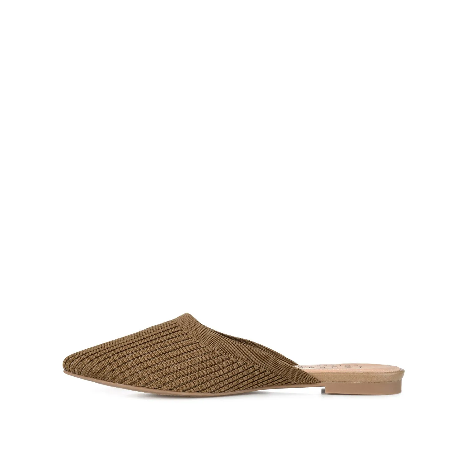 ANIEE MULE FLATS IN BASIC KNIT FABRIC