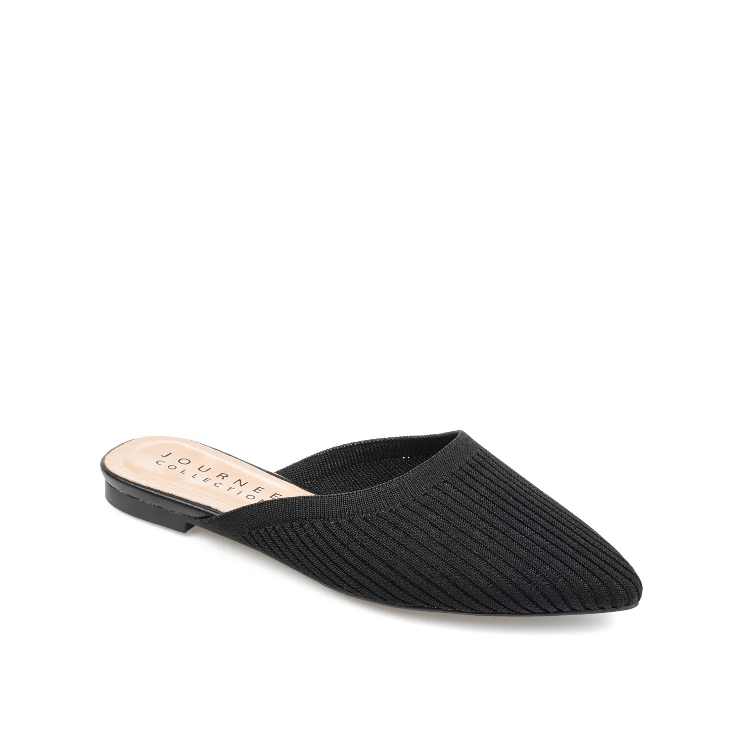 ANIEE MULE FLATS IN BASIC KNIT FABRIC