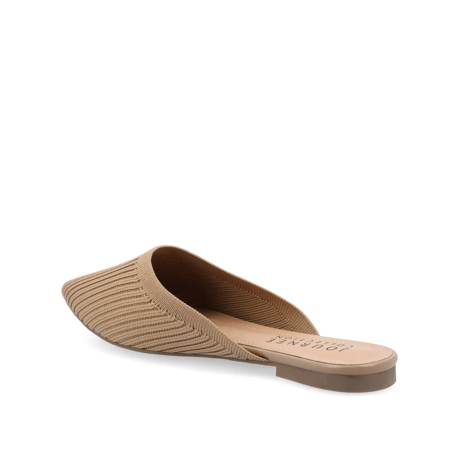 ANIEE MULE FLATS IN BASIC KNIT FABRIC