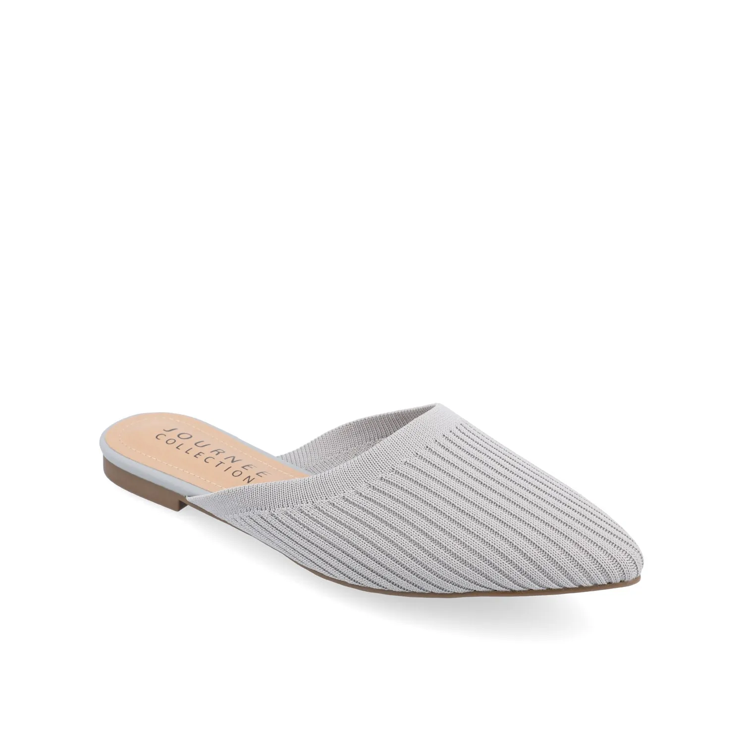 ANIEE MULE FLATS IN BASIC KNIT FABRIC