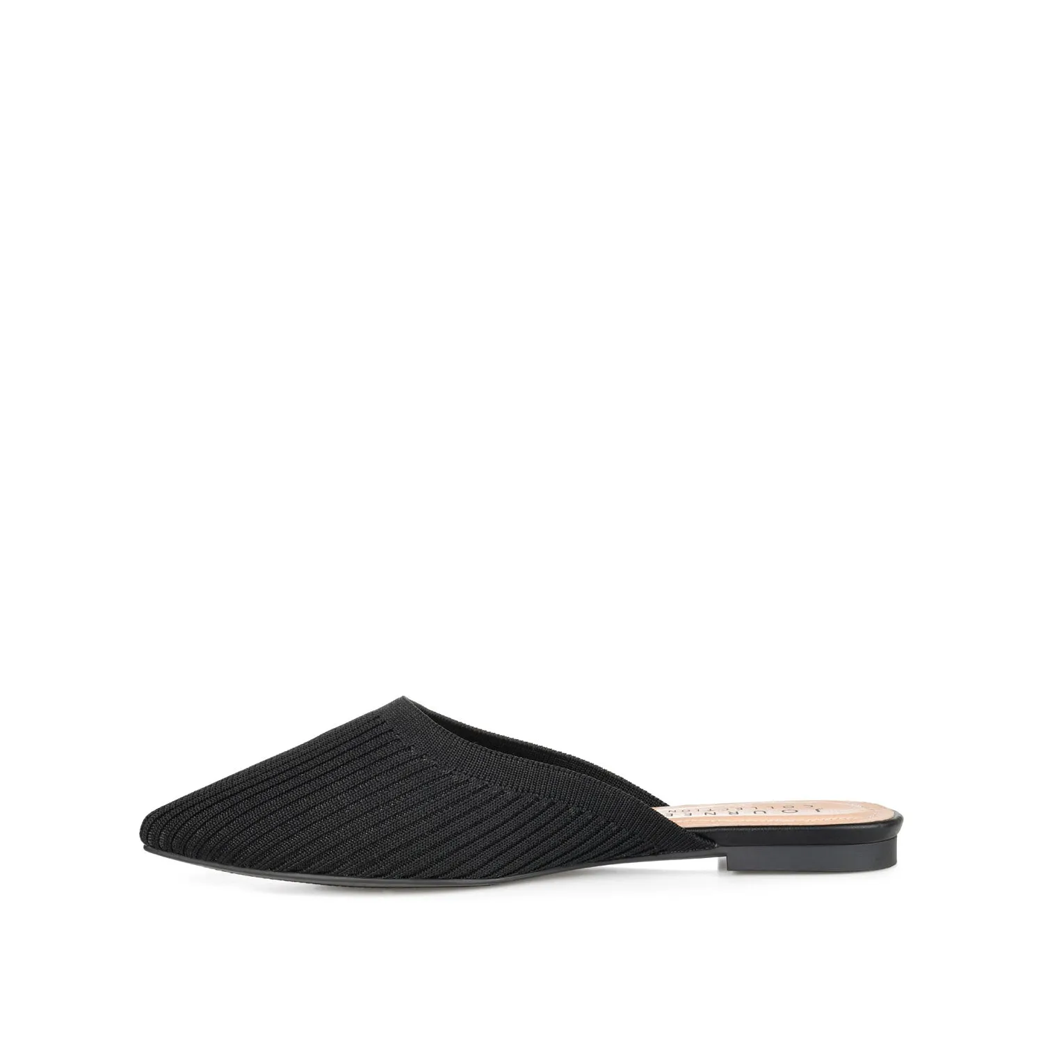 ANIEE MULE FLATS IN BASIC KNIT FABRIC