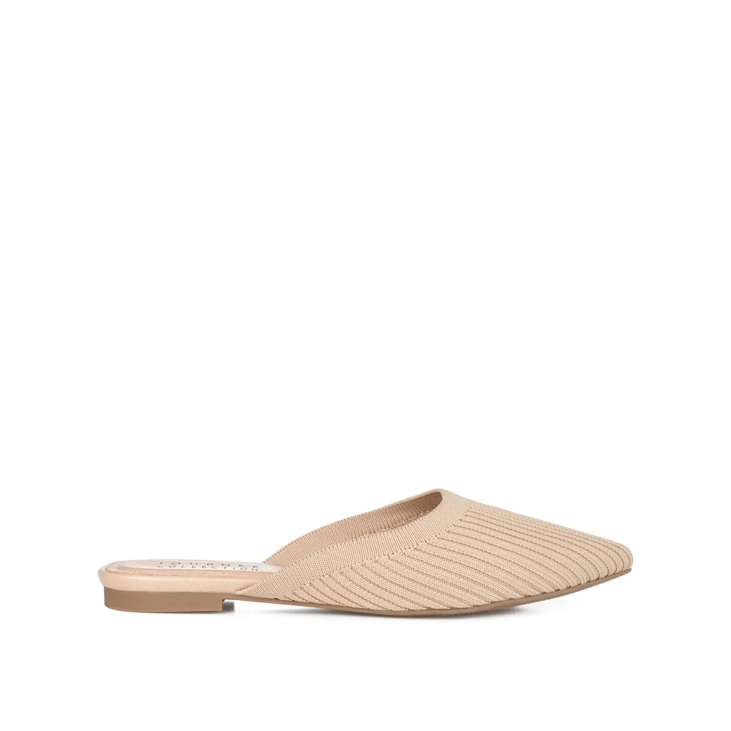 ANIEE MULE FLATS IN BASIC KNIT FABRIC