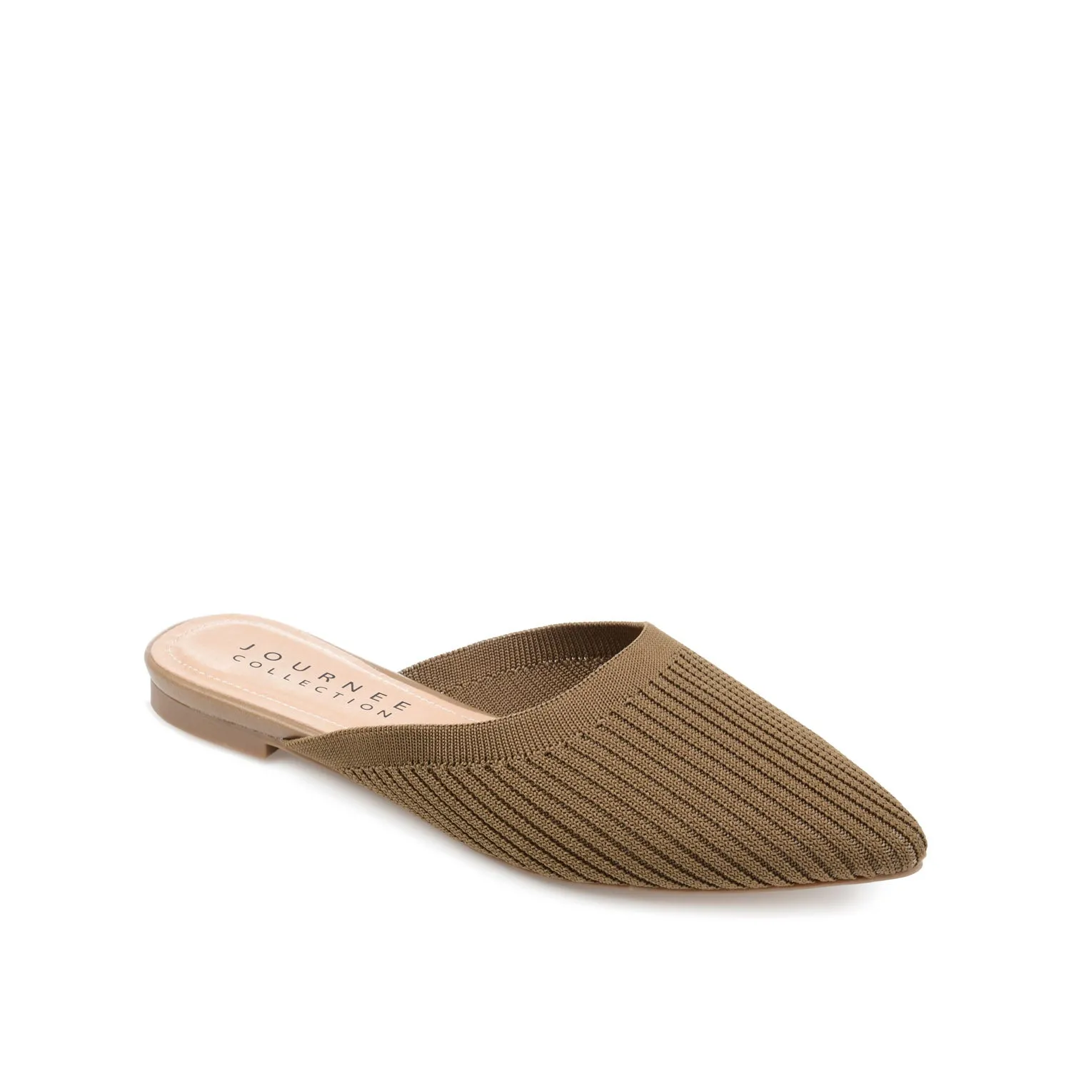 ANIEE MULE FLATS IN BASIC KNIT FABRIC