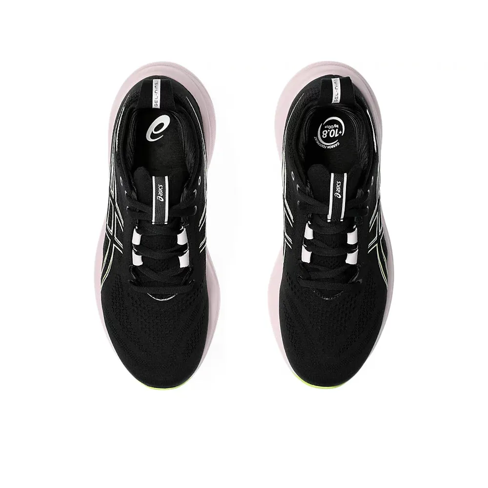 ASICS GEL NIMBUS 26 (M) - (BLACK/ NEON LIME) RUNNING SHOES