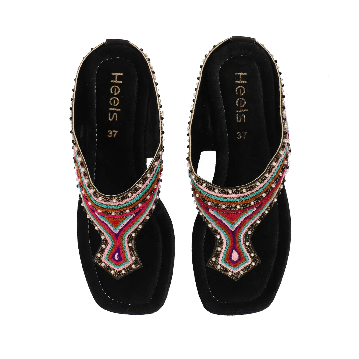 Black Ethnic Chappal 005680