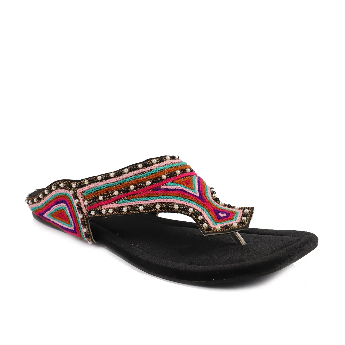 Black Ethnic Chappal 005680