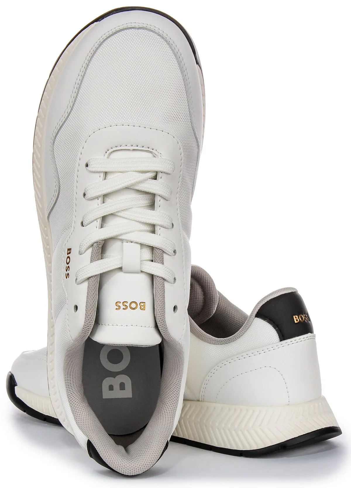 Boss Titanium Runner In White For Men