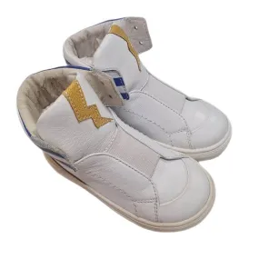 Boys White Hi-Top Trainers