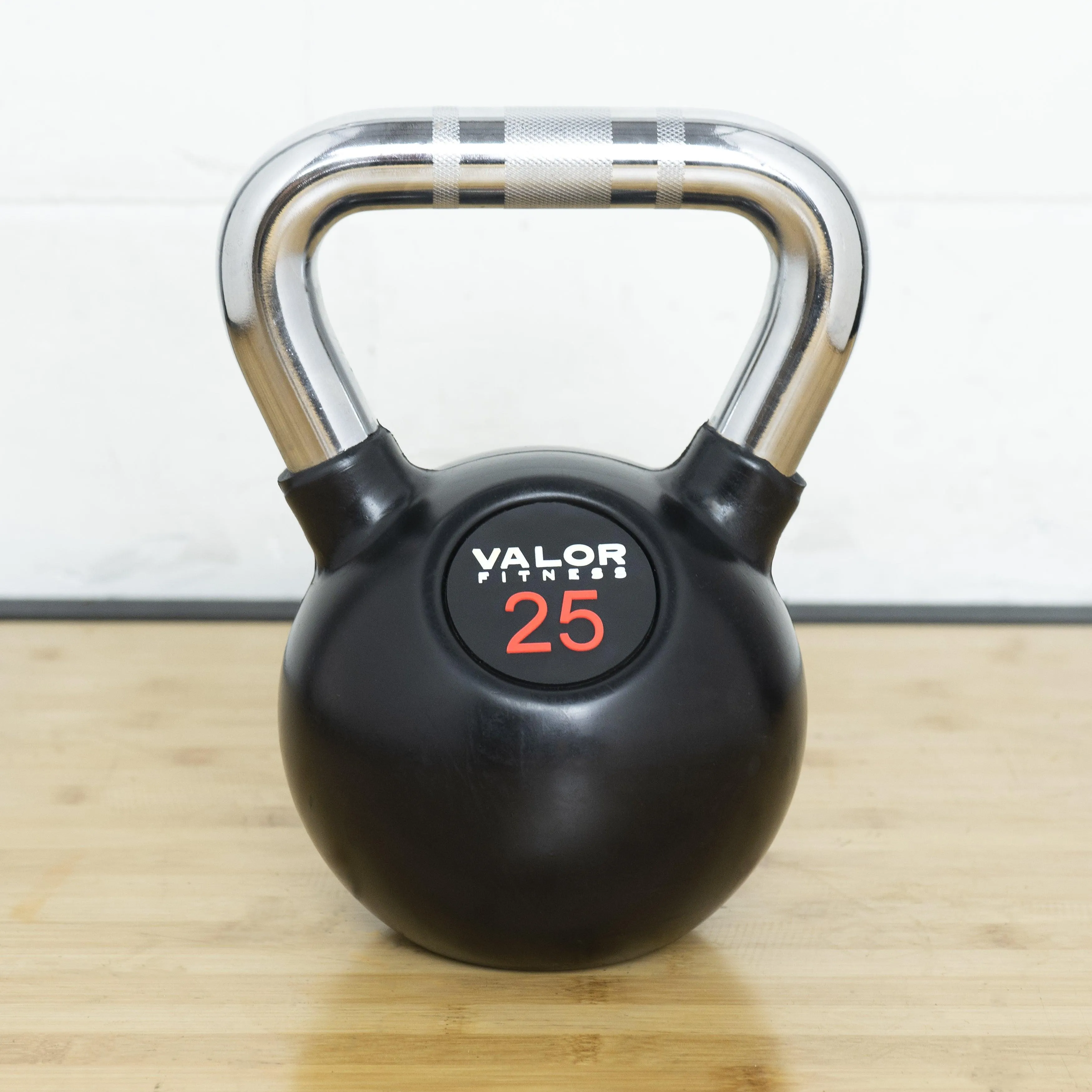 Chrome Handle Rubber Coated Kettlebells (8-70lbs)