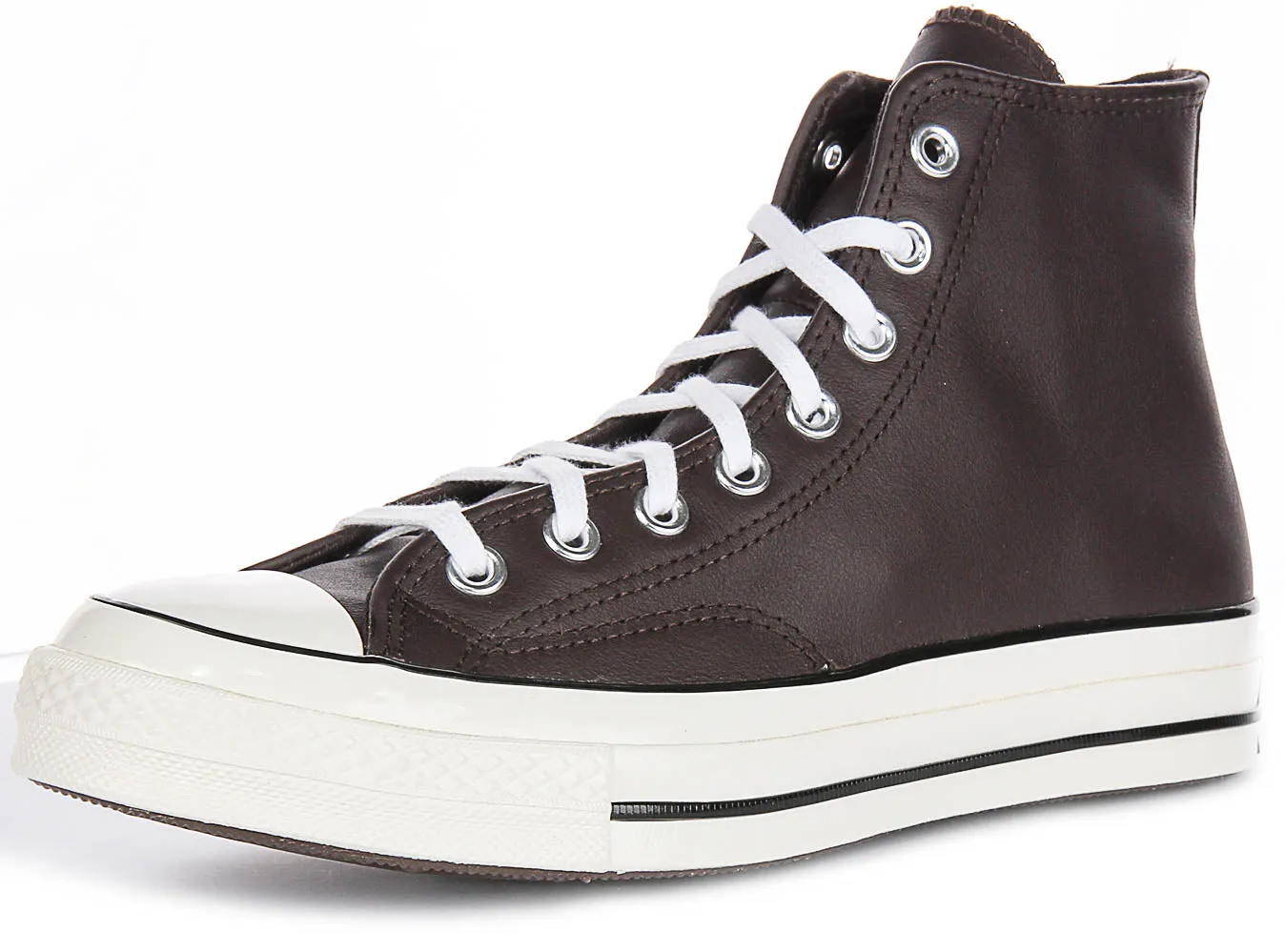 Converse Chuck 70s Hi A10154C In Brown Leather