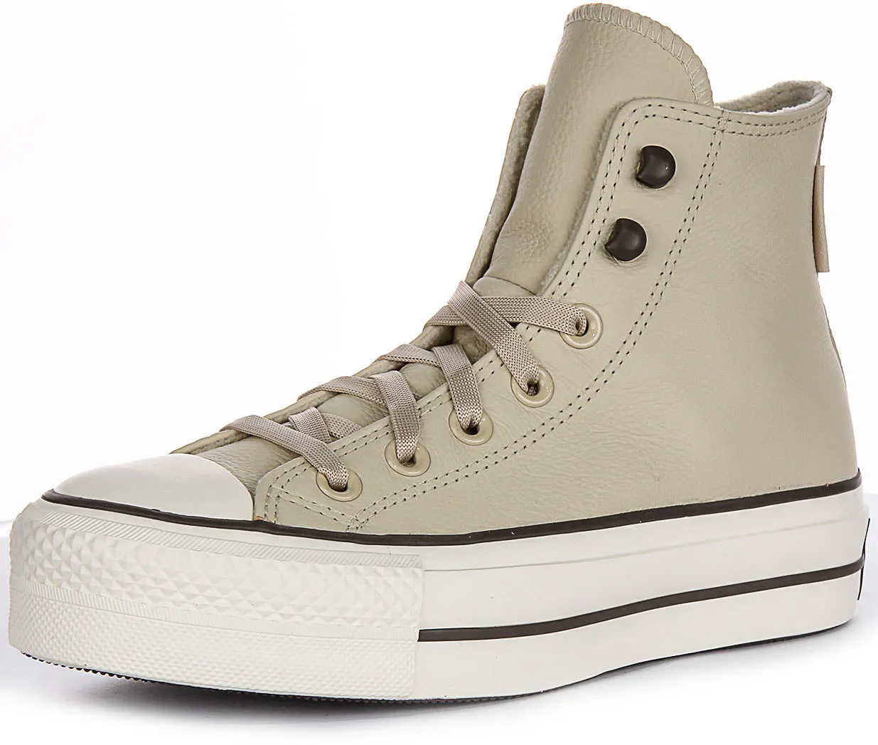 Converse Chuck Taylor All Star A11158C Platform In Cream Leather