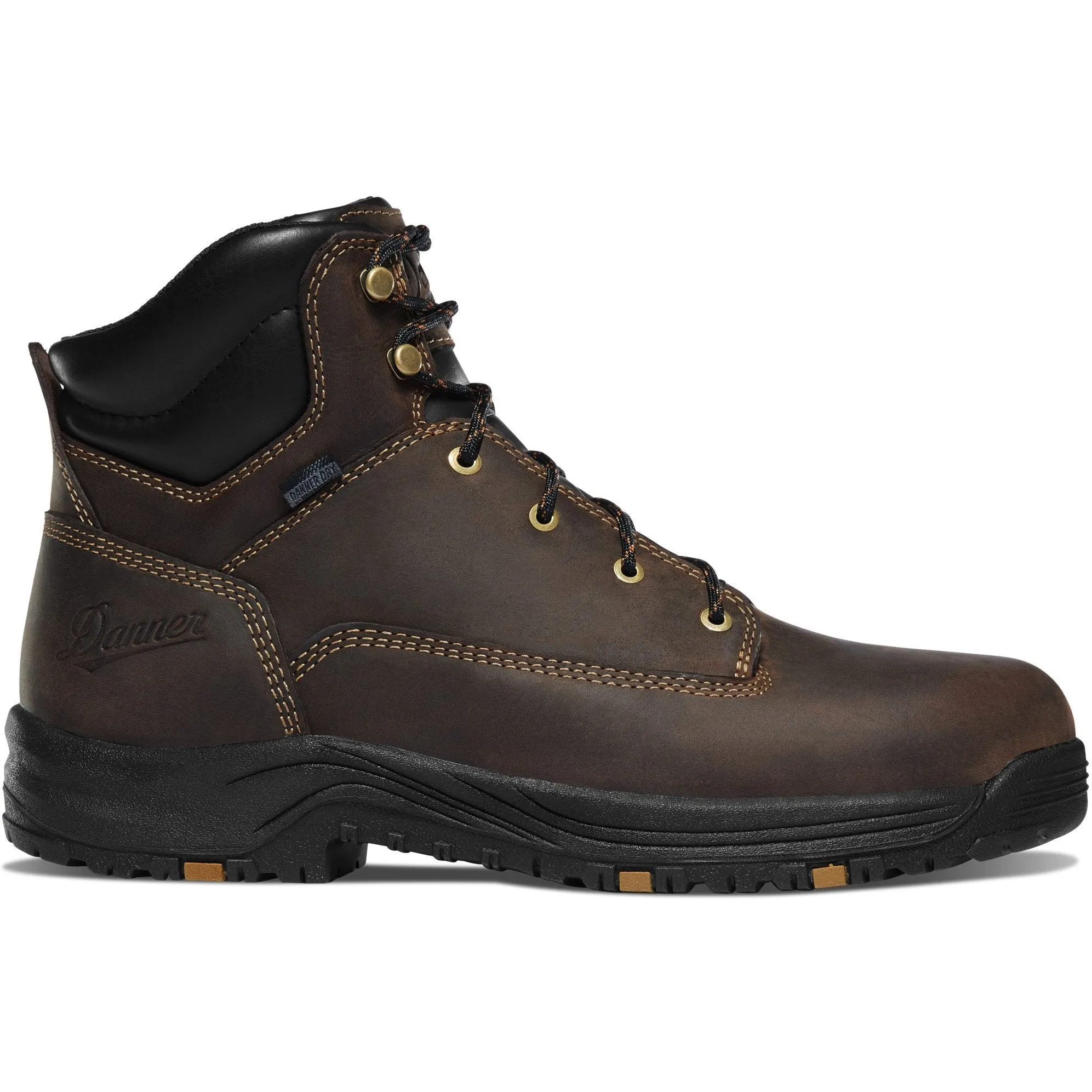 Danner Men's Caliper 6" Aluminum Toe WP Work Boot - Brown - 19453