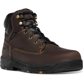 Danner Men's Caliper 6" Aluminum Toe WP Work Boot - Brown - 19453