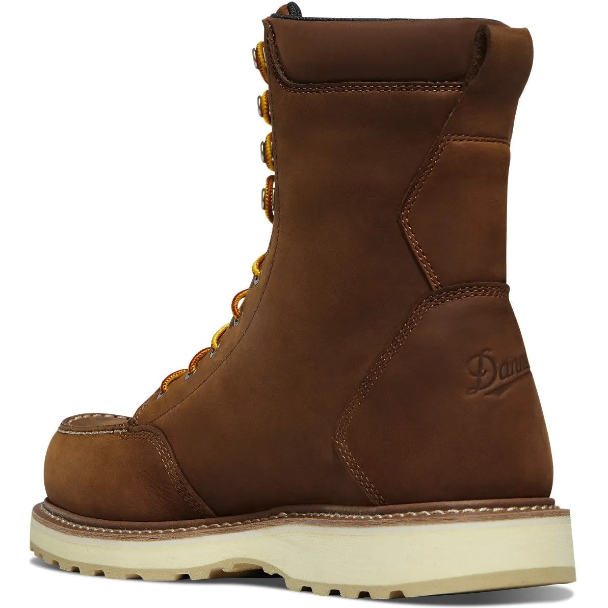 Danner Men's Cedar River 8" WP Plain Moc Toe Work Boot - Brown - 14302