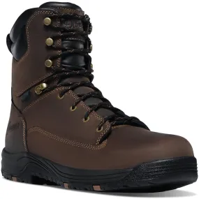 Danner Men's Riverside 8" Plain Toe WP Lace Up Work Boot - Brown - 19457