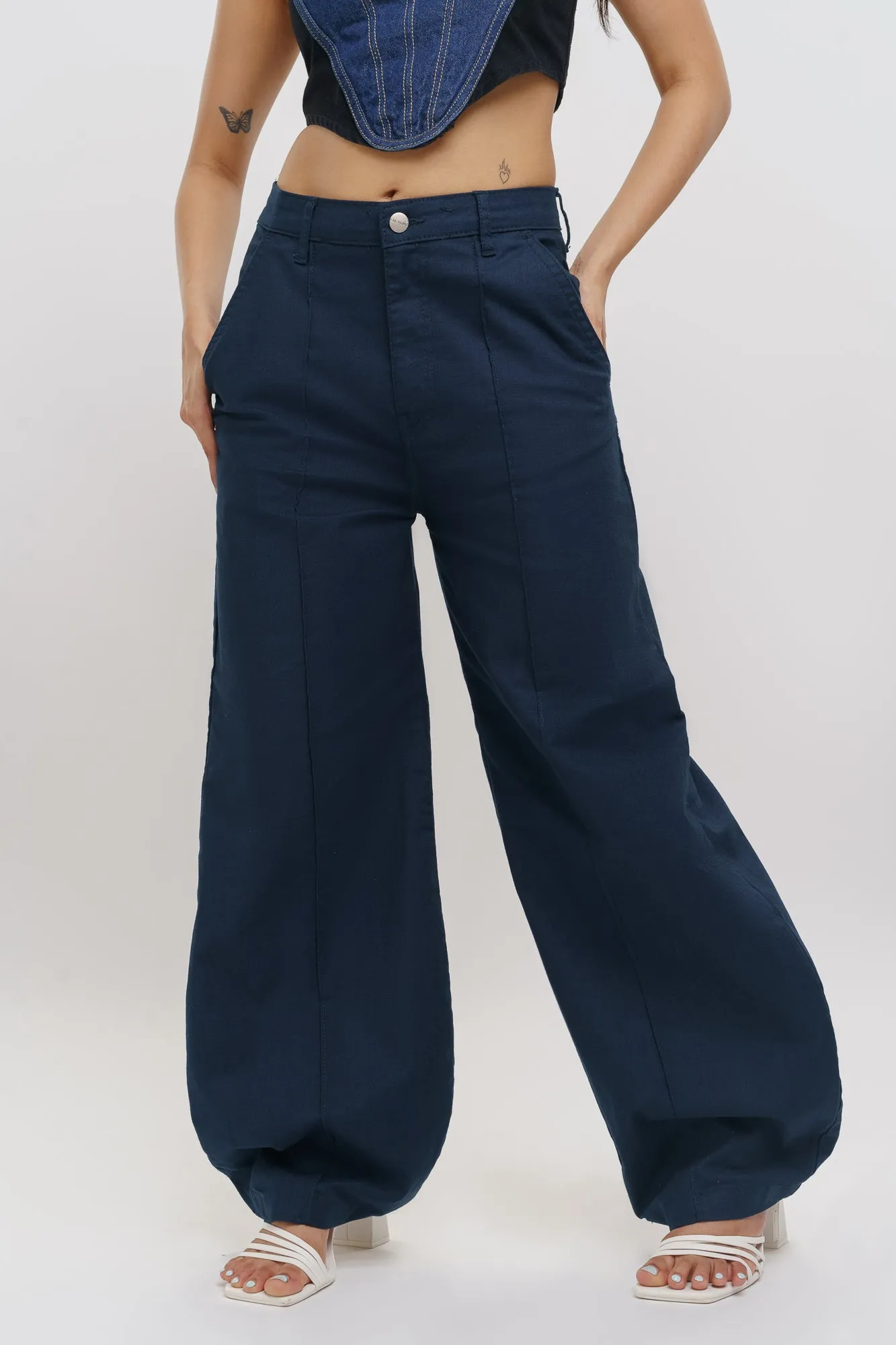 Dark Navy Ballon Pants