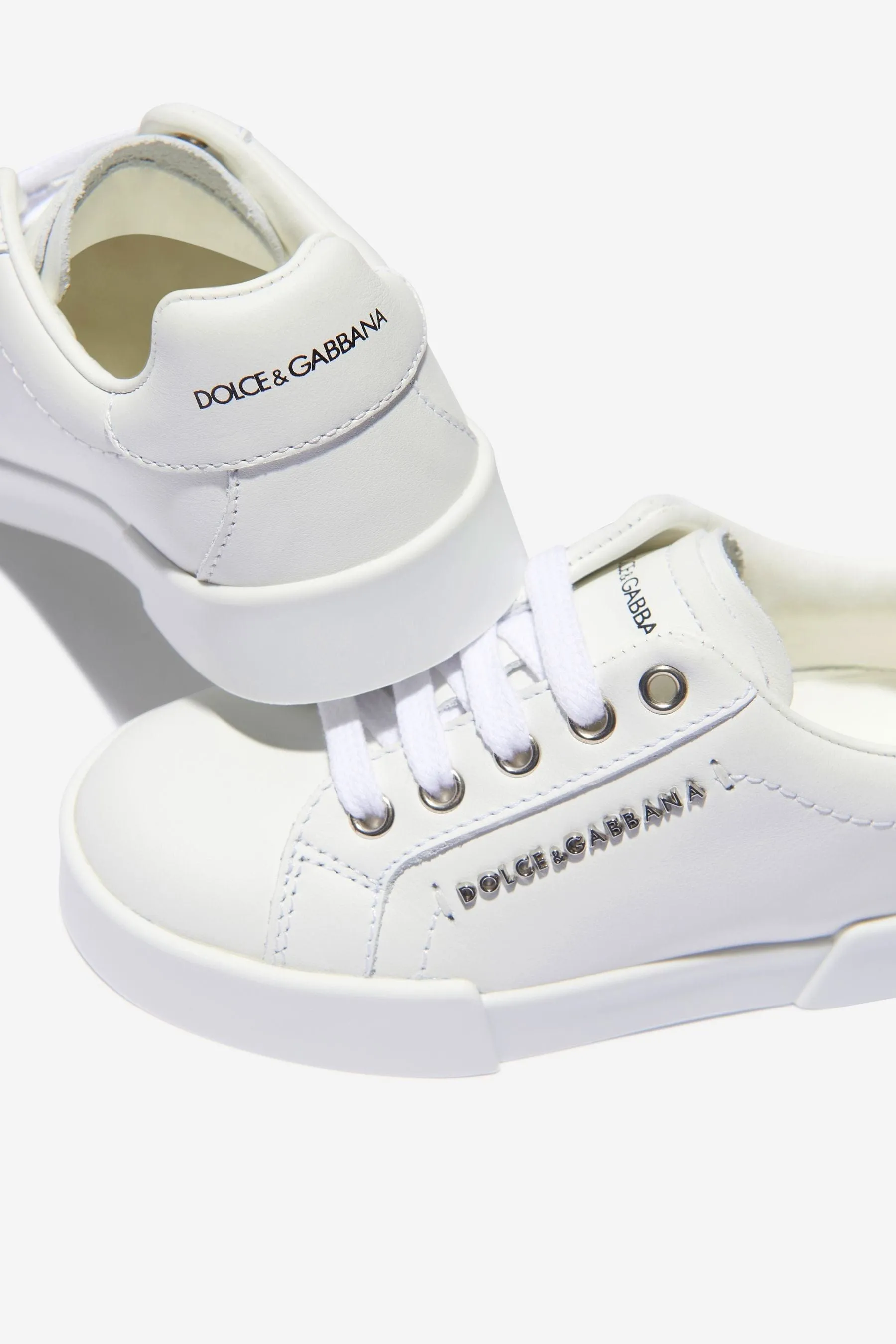 Dolce & Gabbana Unisex Leather Portofino Logo Trainers