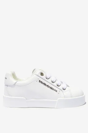 Dolce & Gabbana Unisex Leather Portofino Logo Trainers