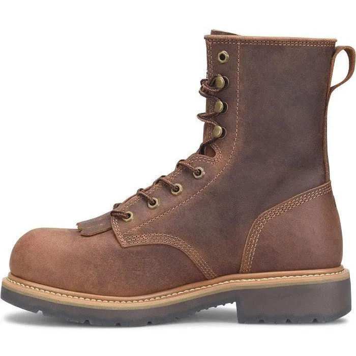 Double H Men's Judge Dice 8" Alloy Toe Lacer Work Boot -Brown- DH4155