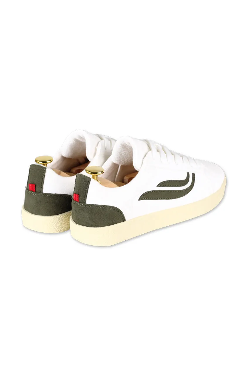 G-HELA Cornwaste Eco Trainer by GENESIS - White / Olive