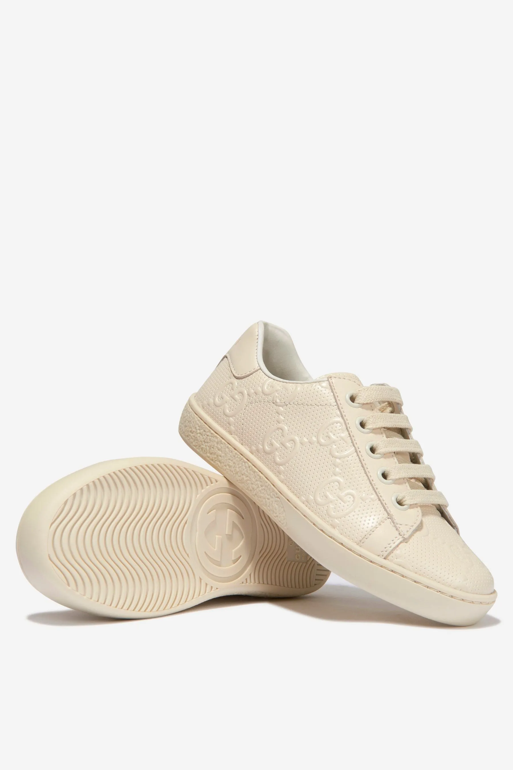 Gucci Unisex Leather Ace Trainers