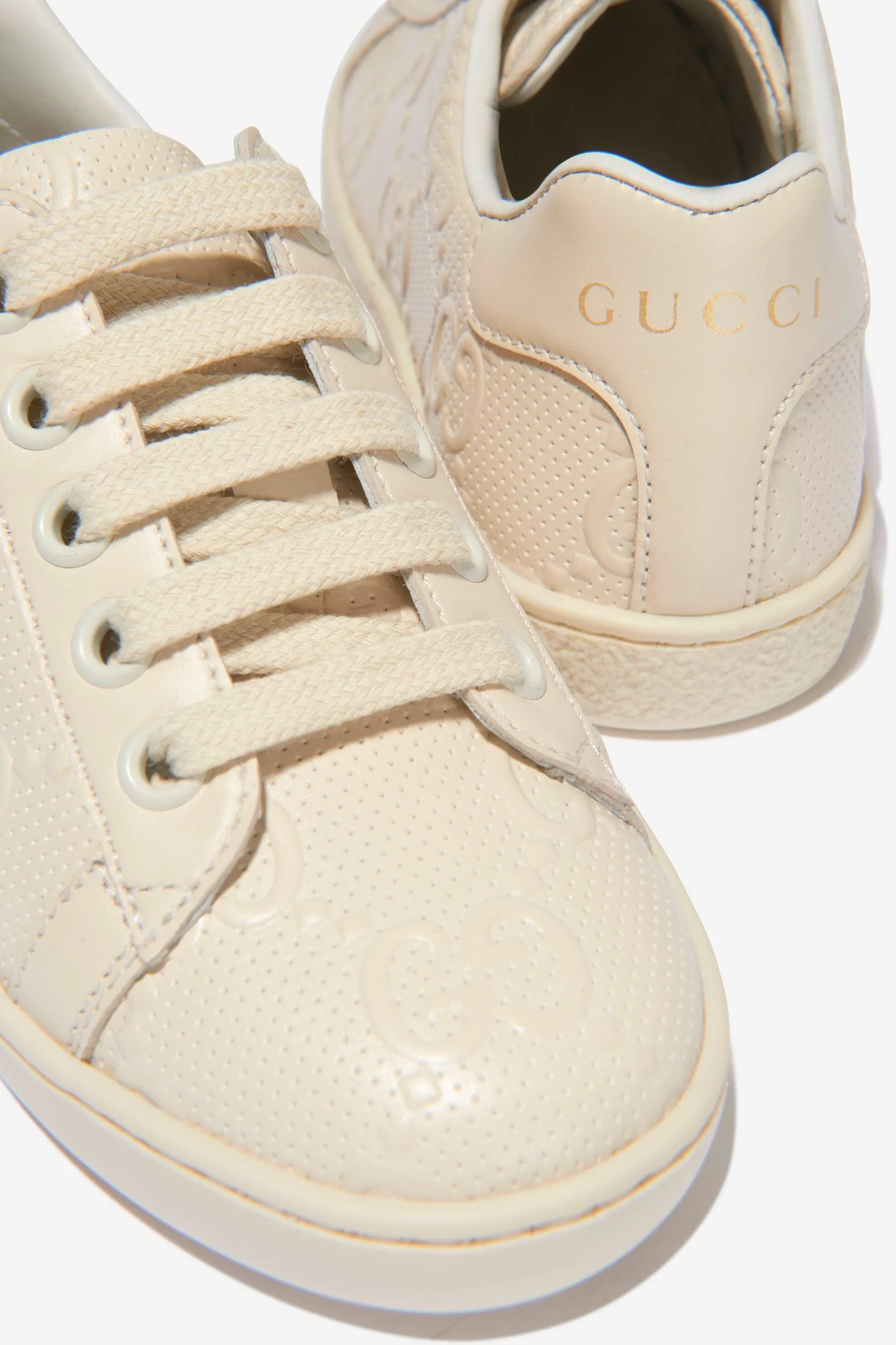 Gucci Unisex Leather Ace Trainers