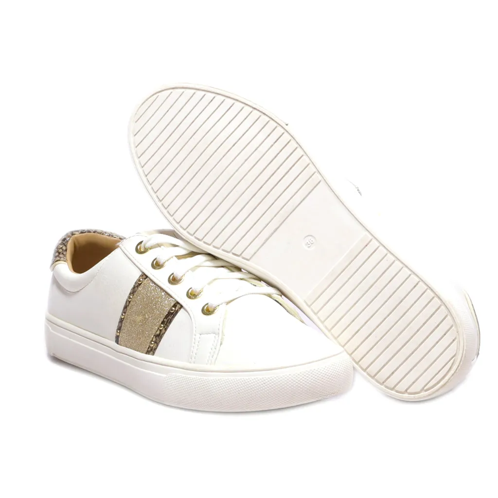 H&M Low-Top Sneakers Leather White Colour For Women