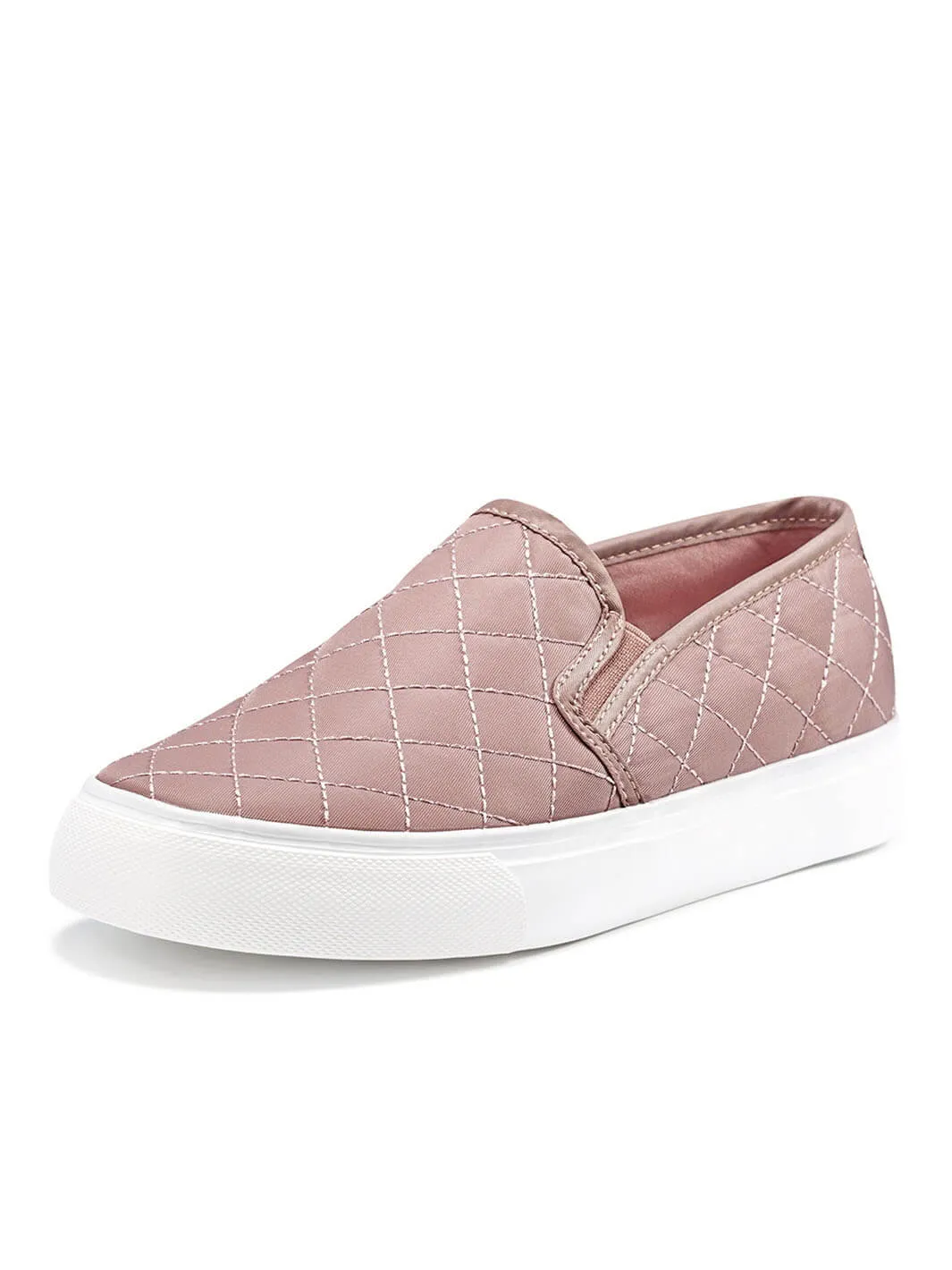 JENN ARDOR Women Diamond Slip-On Sneakers