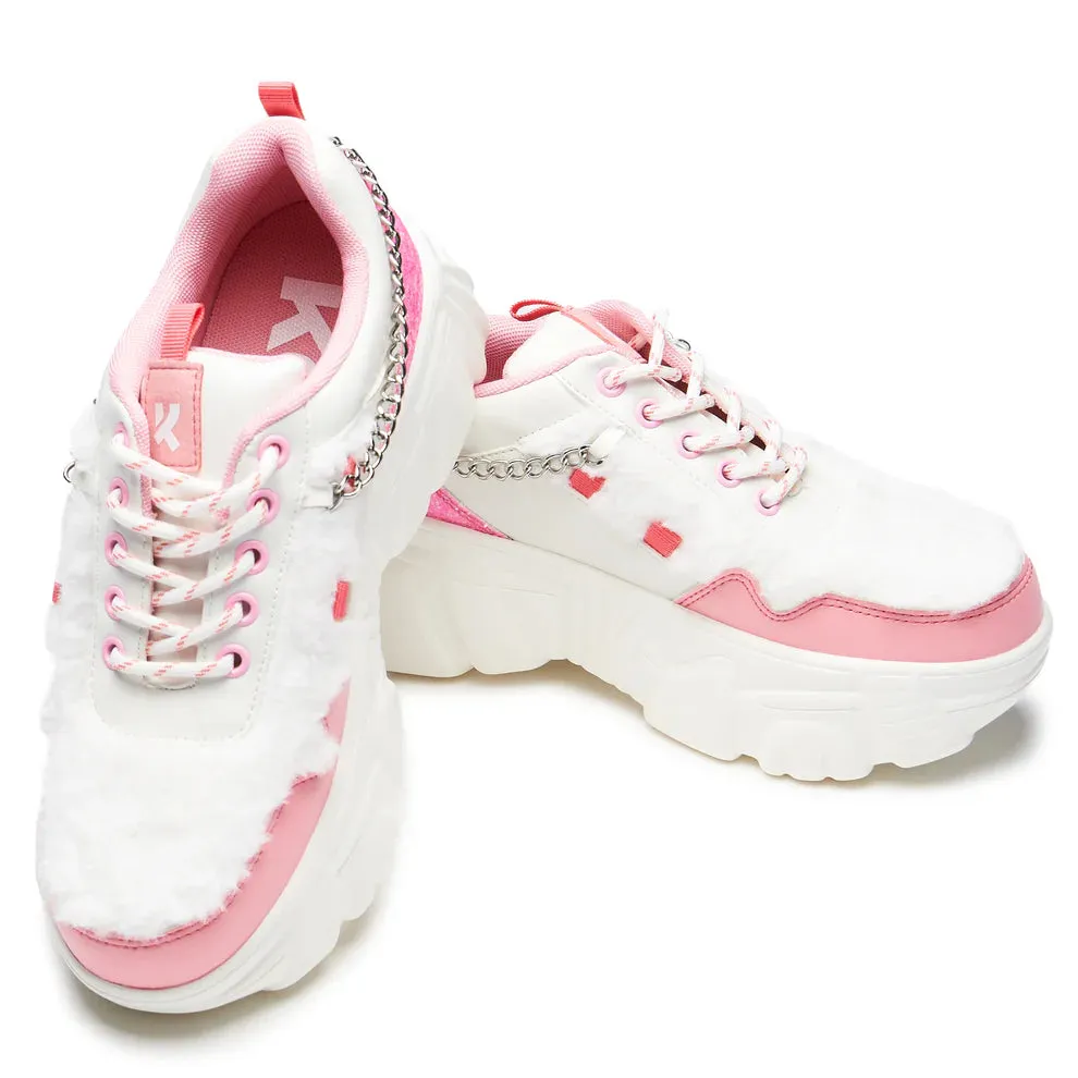 Kawaii Cryptid Chain Trainers - White