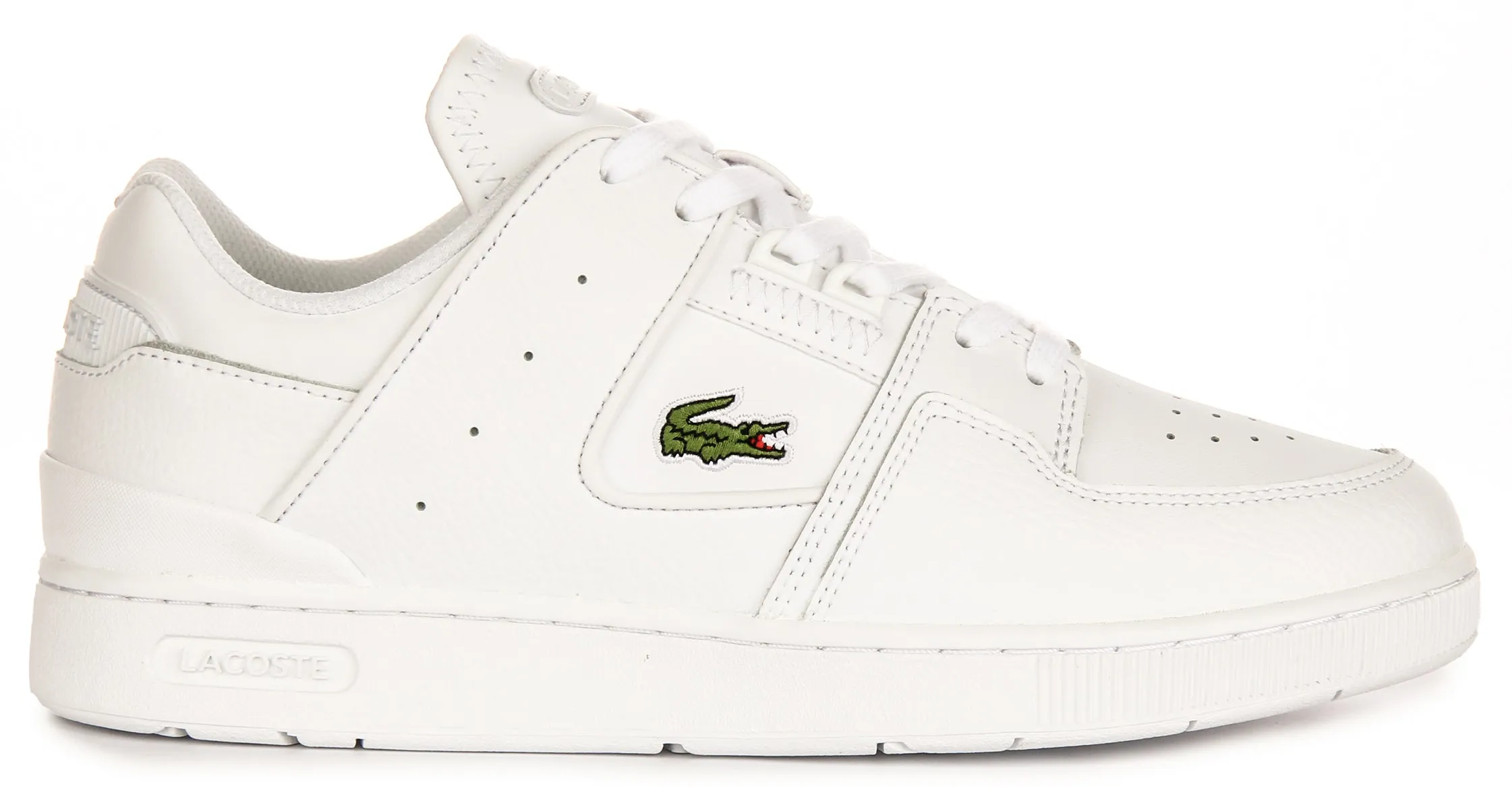 Lacoste Court Cage In White For Women