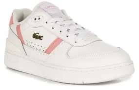 Lacoste T Clip Set In White Pink For Women