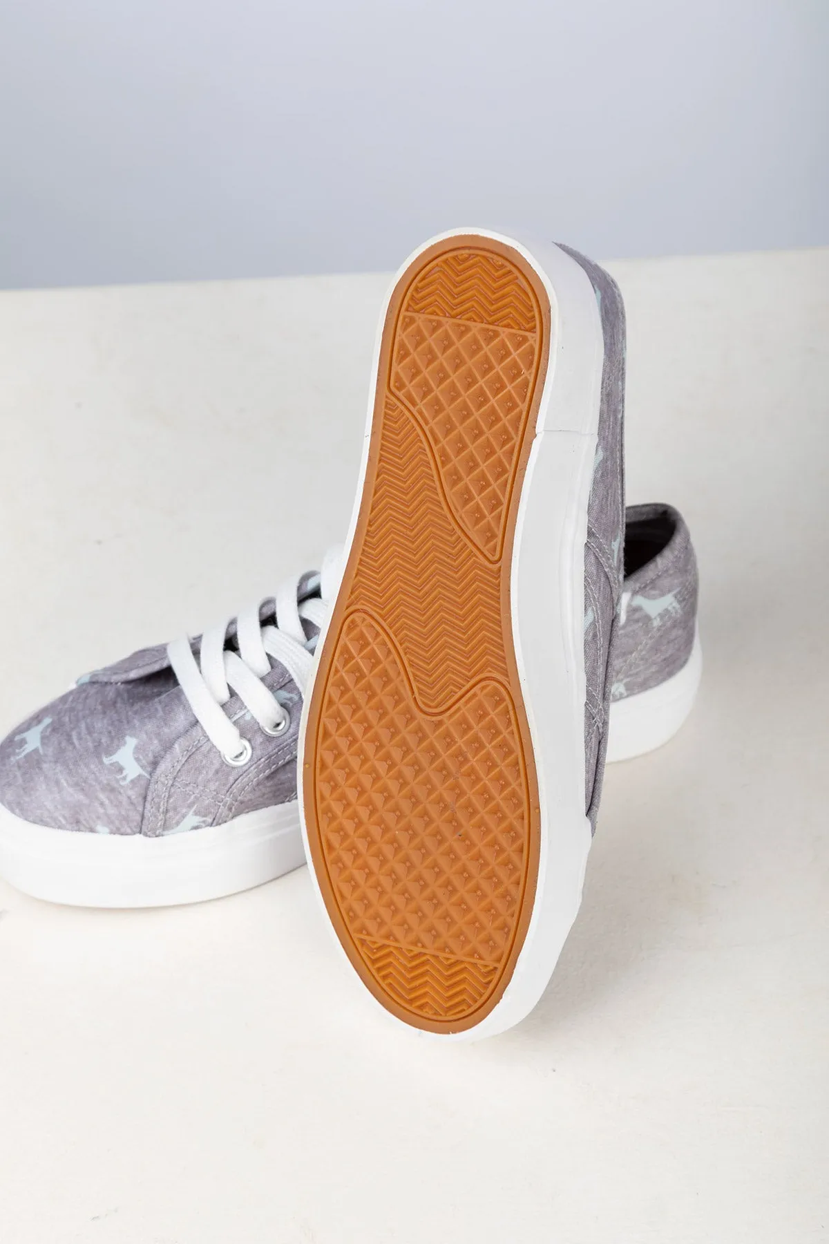 Ladies Canvas Platform Trainers - Roxby III