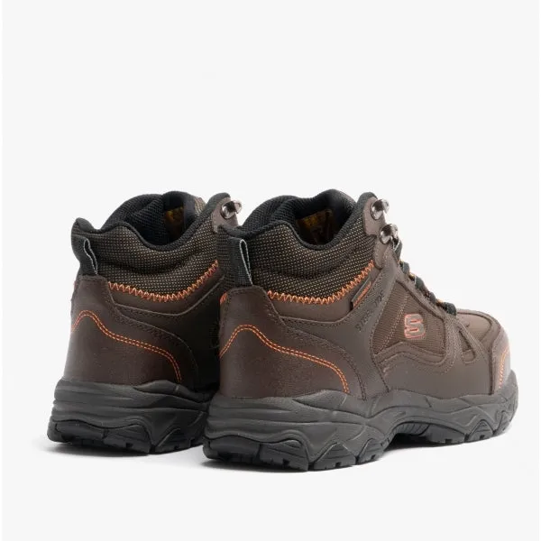 LEDOM Mens Safety Boots Brown