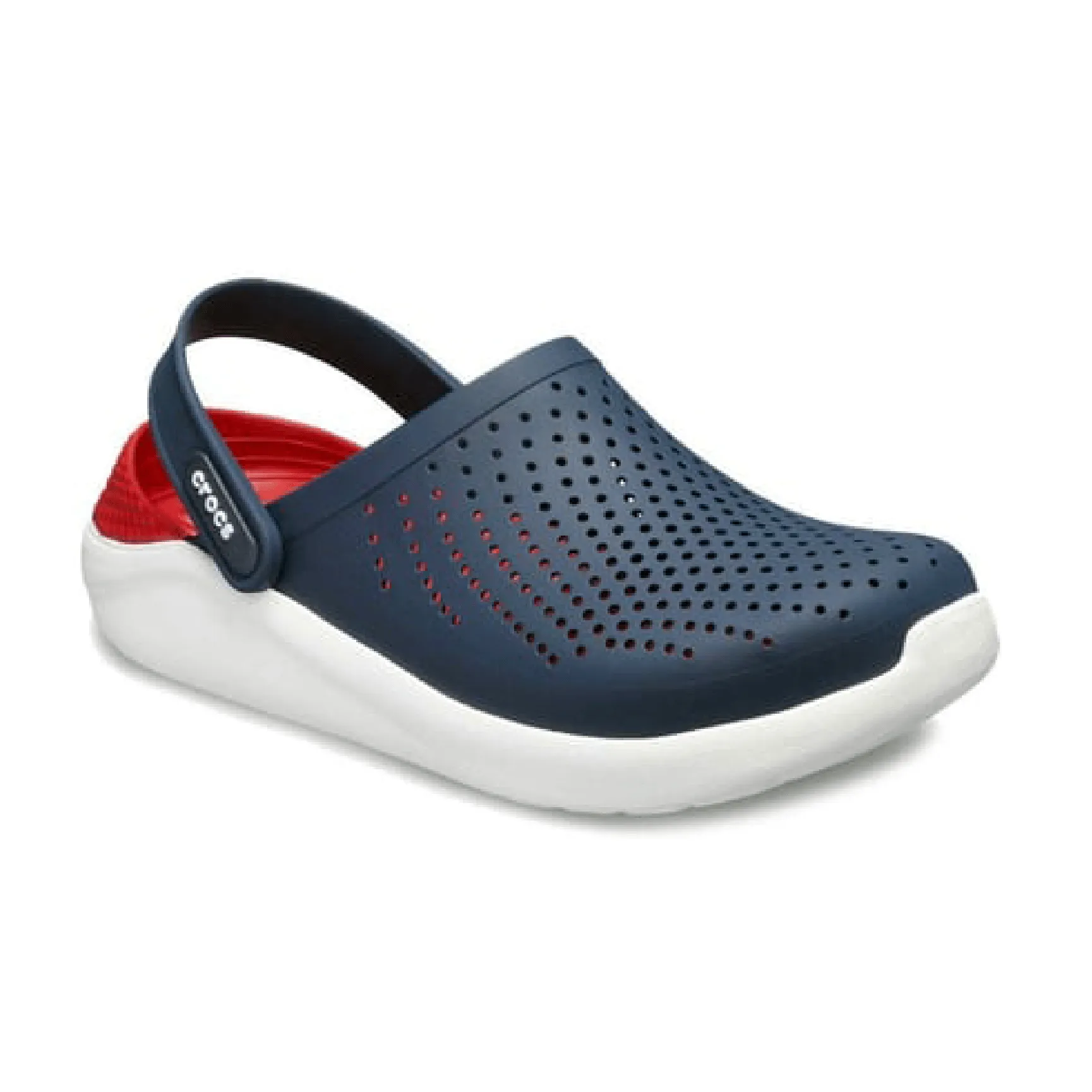 Literide 360 Unisex Clog Sandal Navy Blue-Red White Sole