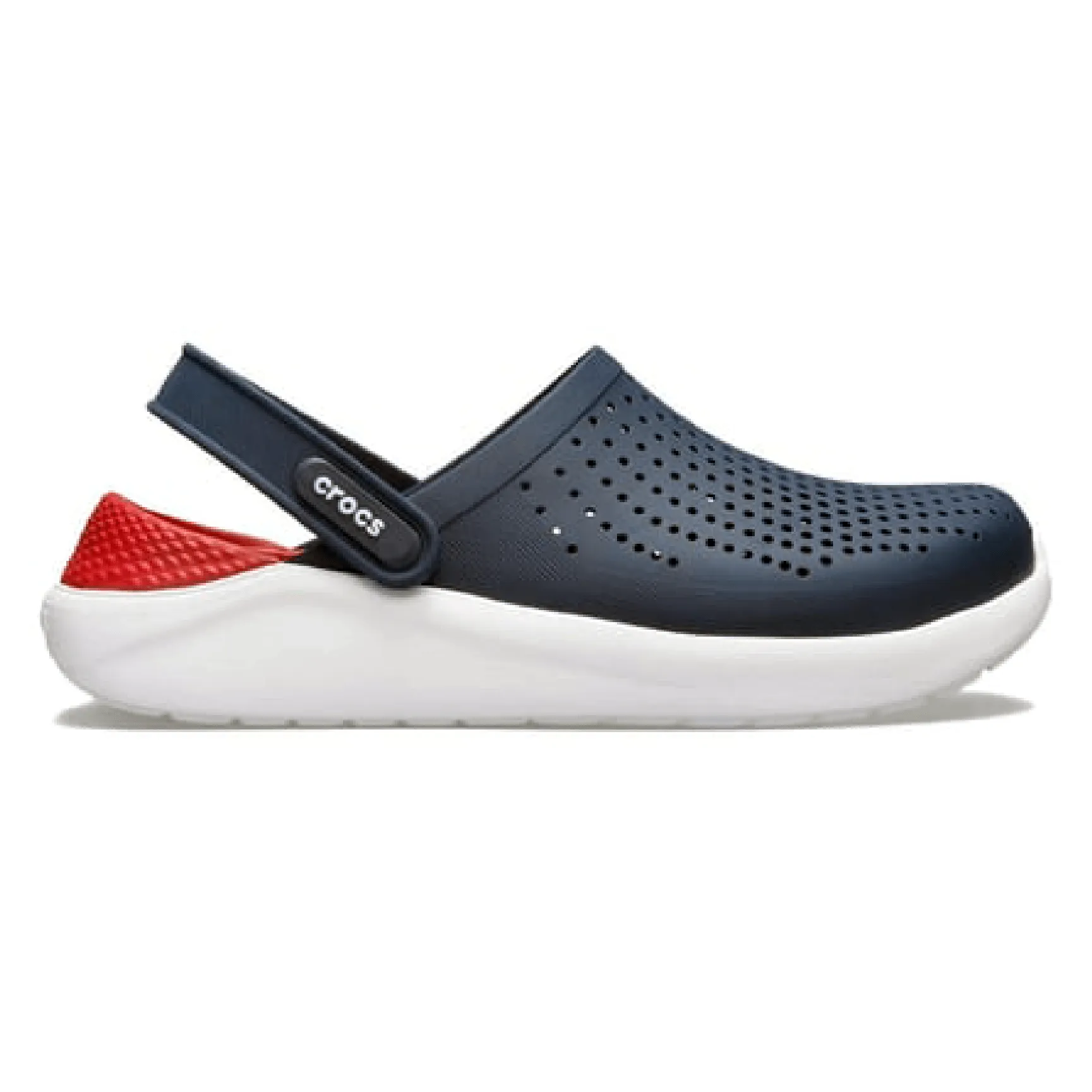 Literide 360 Unisex Clog Sandal Navy Blue-Red White Sole