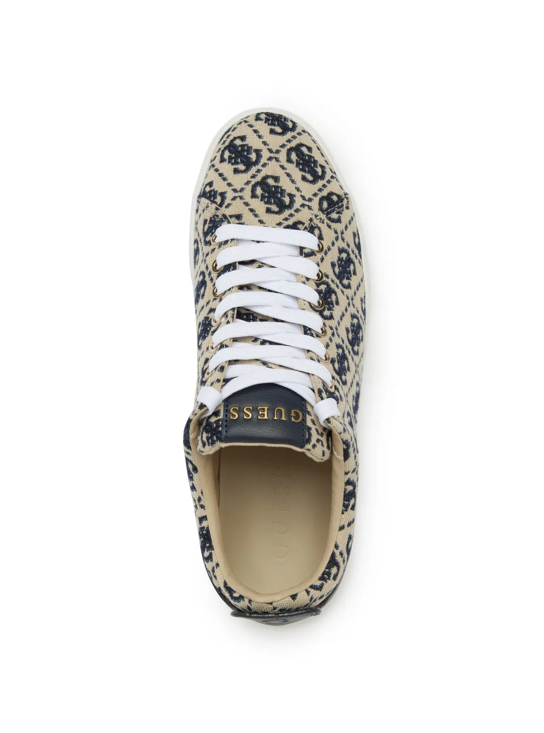 Navy Logo Gianele Low Top Sneakers