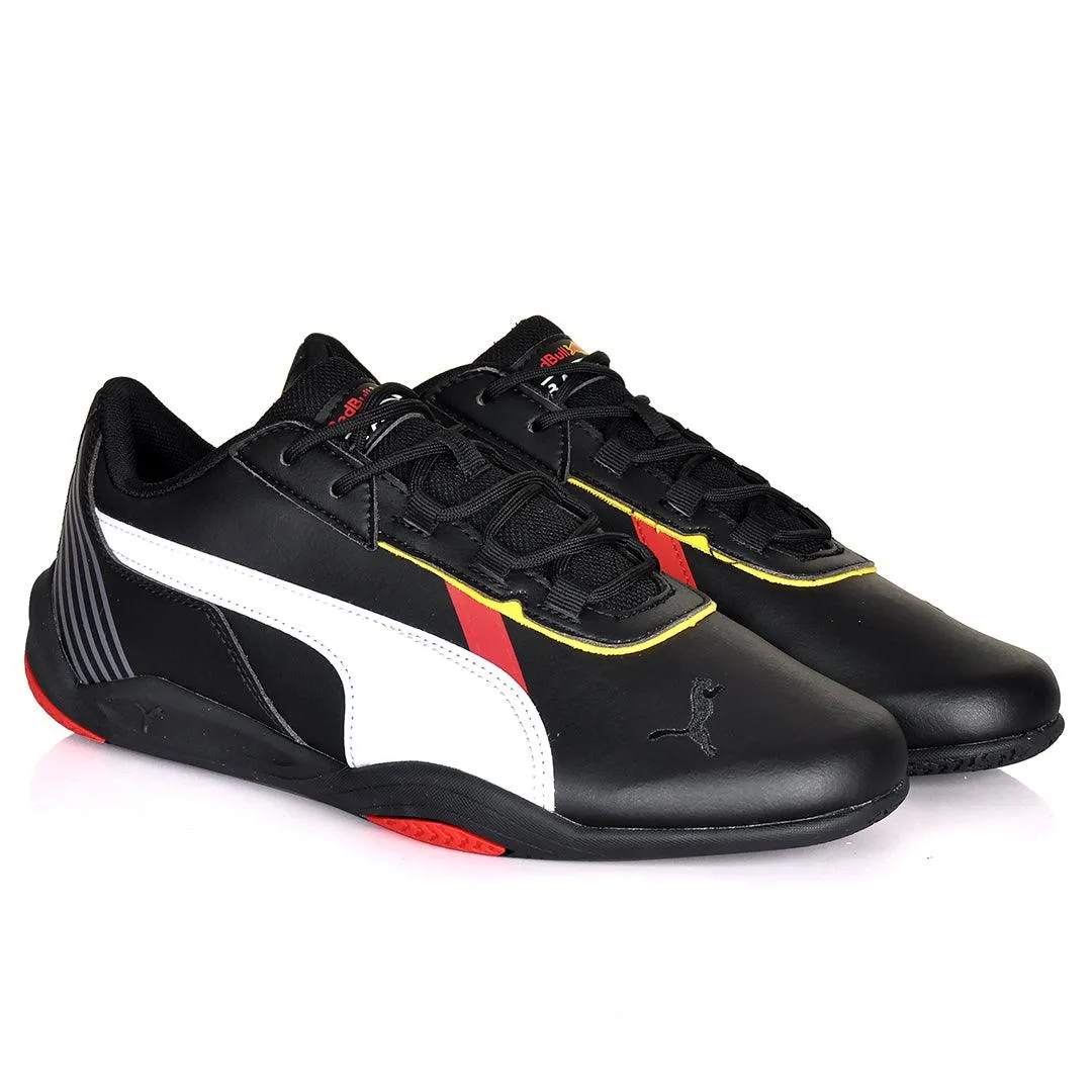 PM Red Bull Racing Logo Designed Sneakers -Black