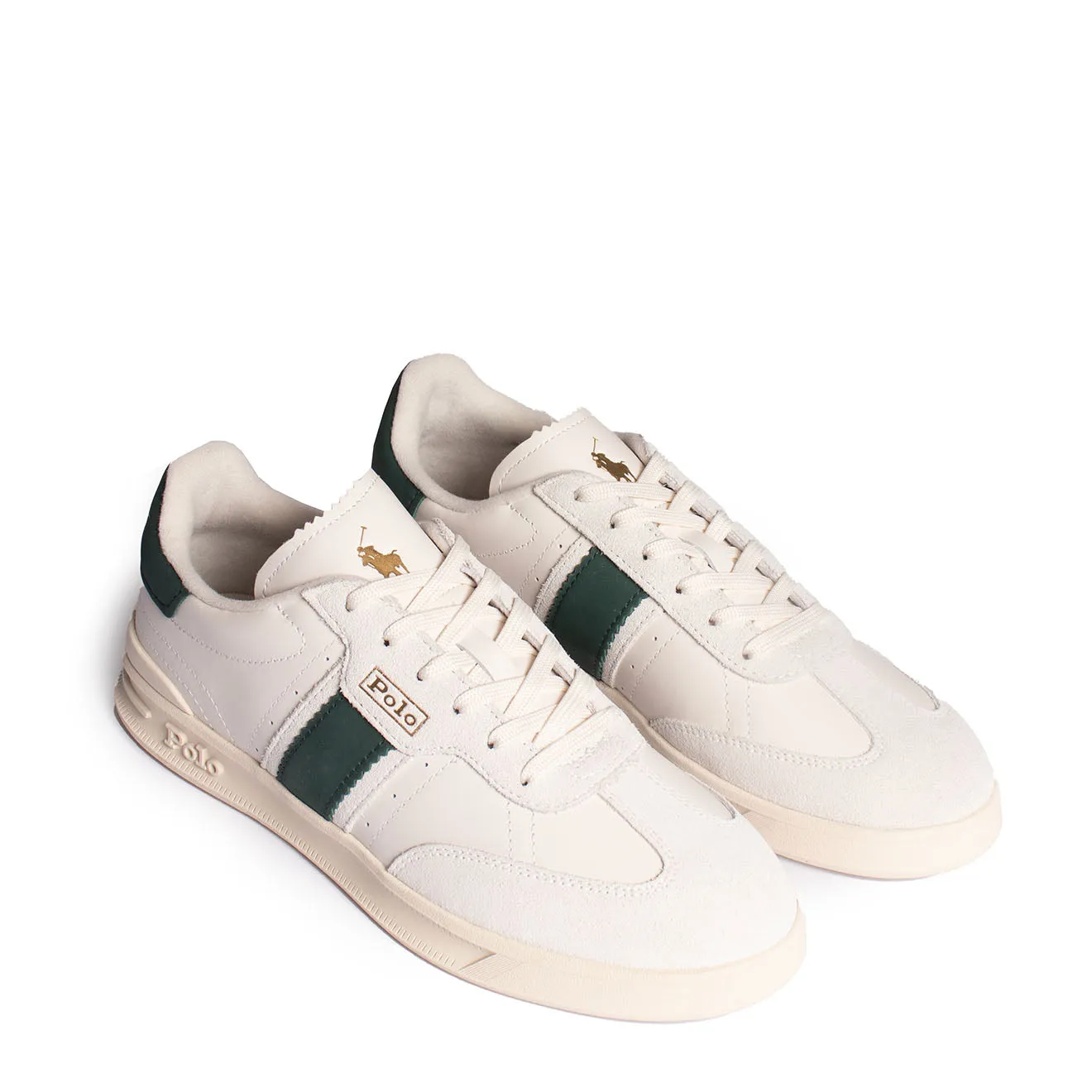 Polo Ralph Lauren Aera Trainers Low Top Lace White / Green