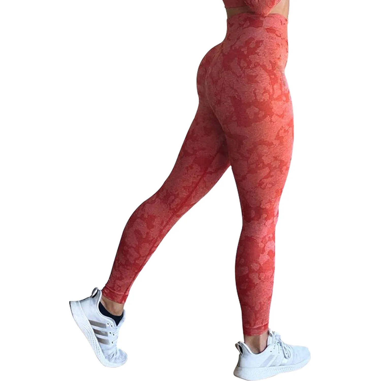 Seamless Camouflage Print Fitness Pants