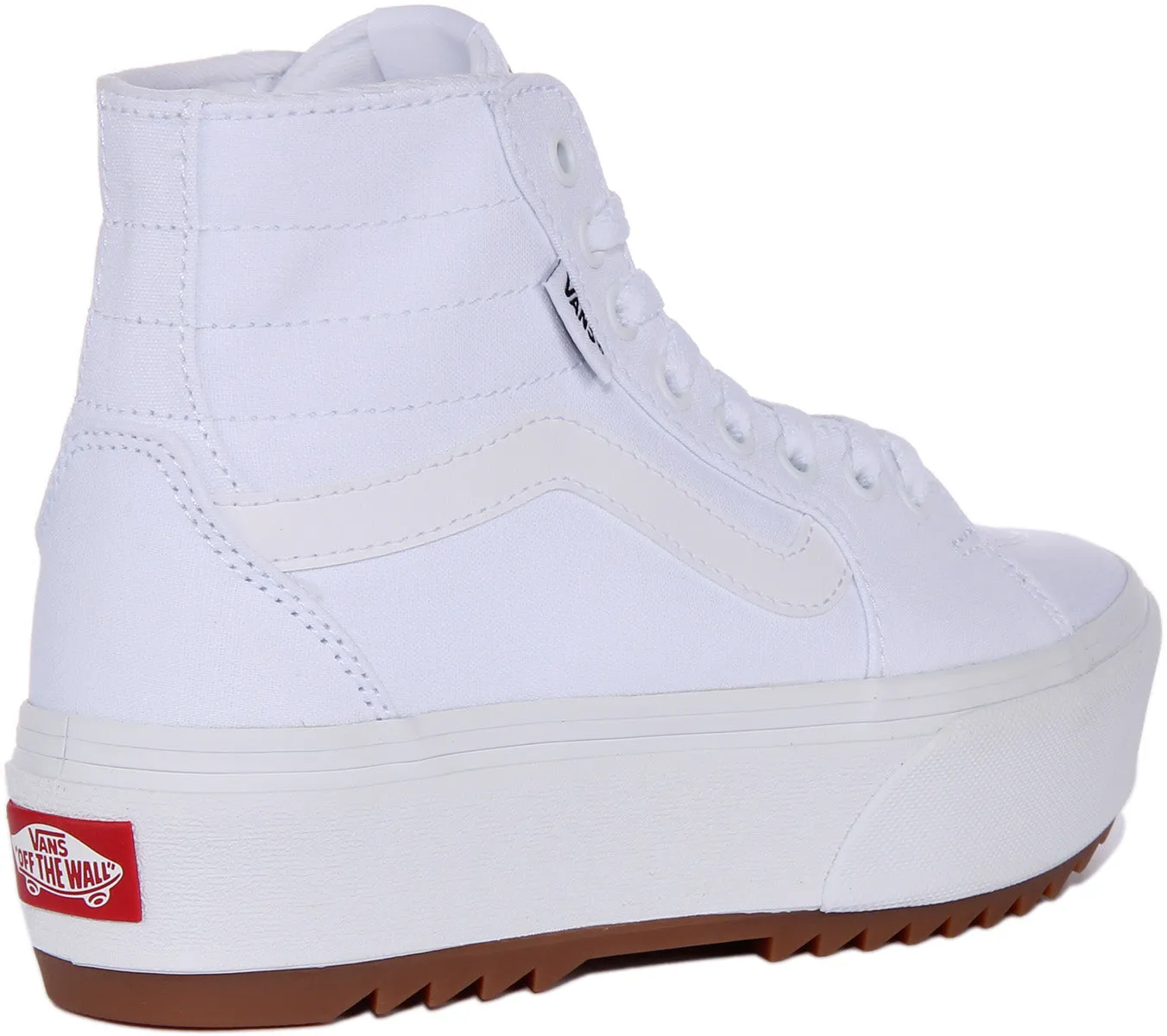 Vans Filmore Hi Platform In White For Women