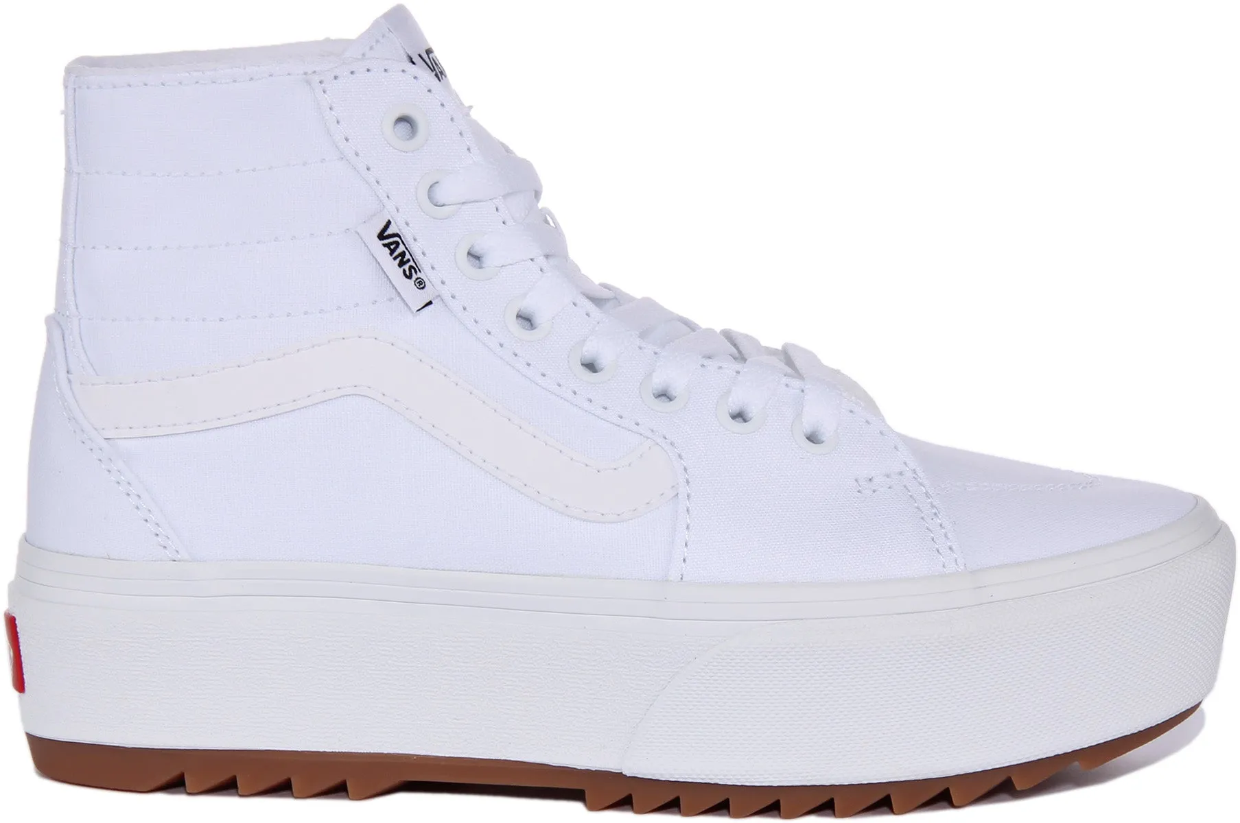 Vans Filmore Hi Platform In White For Women