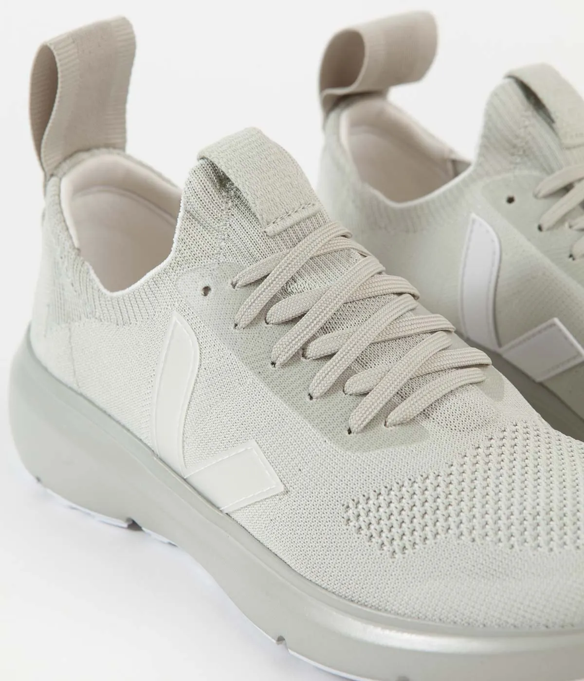 Veja x Rick Owens Womens Runner Shoes - Oyster